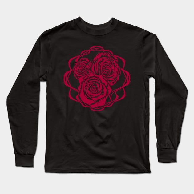 Roses Long Sleeve T-Shirt by NanaLeonti